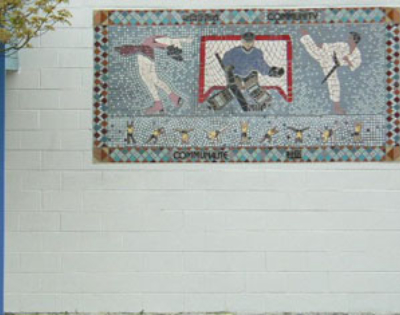 Connie Glover: Making a Community Mosaic 12 finished mural